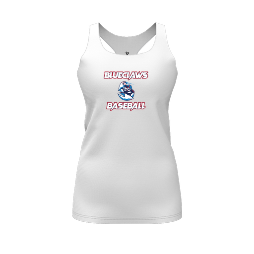 [CUS-DFW-RCBK-PER-WHT-FYS-LOGO1] Racerback Tank Top (Female Youth S, White, Logo 1)