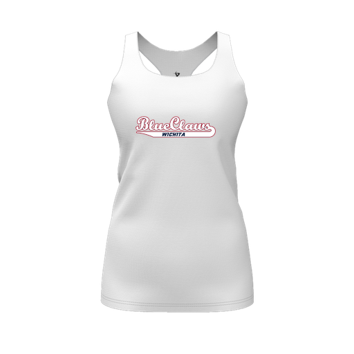 [FT0TRBWH-FYS-LOGO2] Decker Racerback Tank Top (Female Youth S, White, Logo 2)