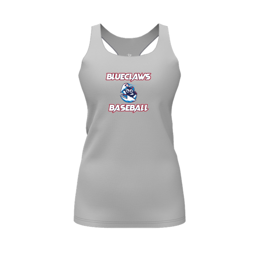 [FT0TRBGY-FYS-LOGO1] Decker Racerback Tank Top (Female Youth S, Gray, Logo 1)