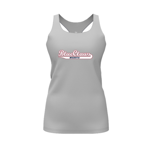 [FT0TRBGY-FYS-LOGO2] Decker Racerback Tank Top (Female Youth S, Gray, Logo 2)