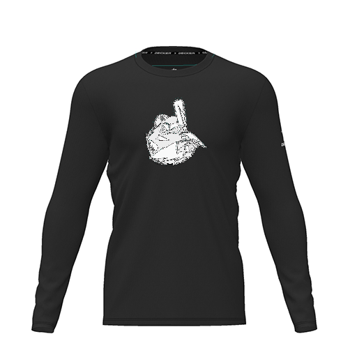 [CUS-DRIF-TEES-PER-CNK-LSL-BLK-YXS-LOGO3] Dri Fit Performance T-Shirt (Youth XS, Black, Logo 3, Long Sleeve)