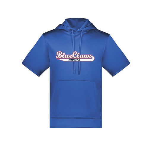 [6871.060.S-LOGO2] Men's Dri Fit Short Sleeve Hoodie (Adult S, Royal, Logo 2)