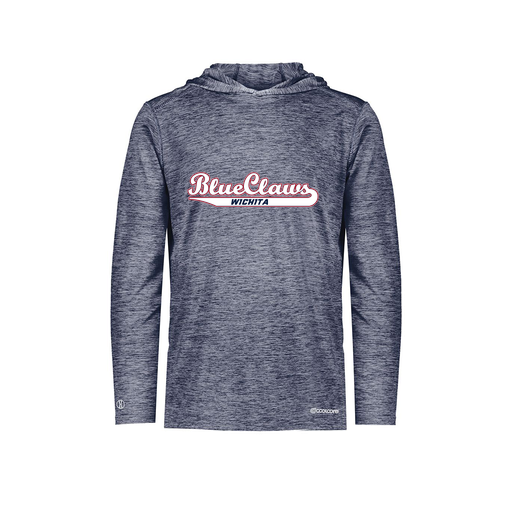 [FOLHCGNV-AS-LOGO2] Decker Men's Charge Hoodie (Adult S, Navy, Logo 2)