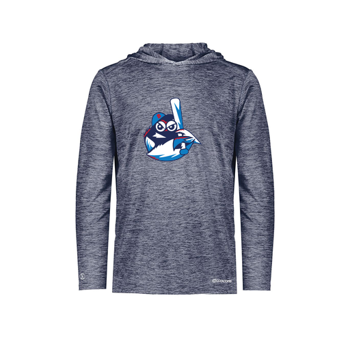 [FOLHCGNV-AS-LOGO3] Decker Men's Charge Hoodie (Adult S, Navy, Logo 3)