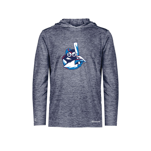 [FOLHCGNV-YS-LOGO3] Decker Youth Charge Hoodie (Youth S, Navy, Logo 3)