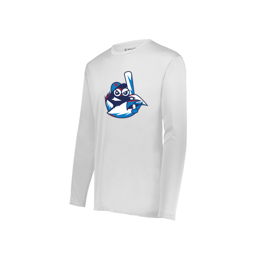 [222822.005.XS-LOGO3] Men's LS Smooth Sport Shirt (Adult XS, White, Logo 3)