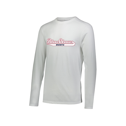 [3075.005.XS-LOGO2] Men's LS Ultra-blend T-Shirt (Adult XS, White, Logo 2)