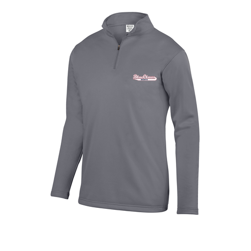 [FOLQFFGY-AS-LOGO2] Decker Men's FlexFleece 1/4 Zip (Adult S, Gray, Logo 2)