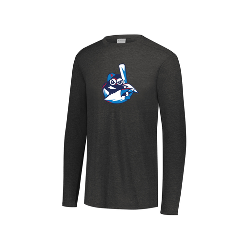 [3076.K94.S-LOGO3] Youth LS Ultra-blend T-Shirt (Youth S, Black, Logo 3)
