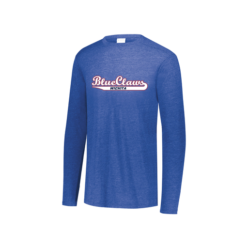[3076.U55.S-LOGO2] Youth LS Ultra-blend T-Shirt (Youth S, Royal, Logo 2)
