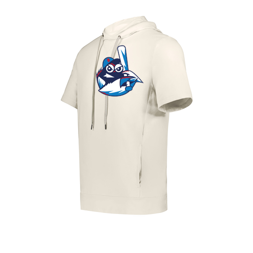 [222605-WHT-YS-LOGO3] YOUTH VENTURA SOFT KNIT SHORT SLEEVE HOODIE (Youth S, White, Logo 3)
