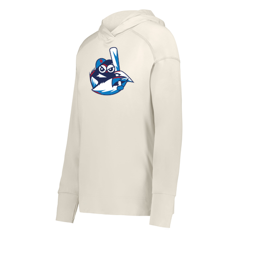 [222798-WHT-FAXS-LOGO3] Ladies Ventura Thin Knit Hoodie (Female Adult XS, White, Logo 3)